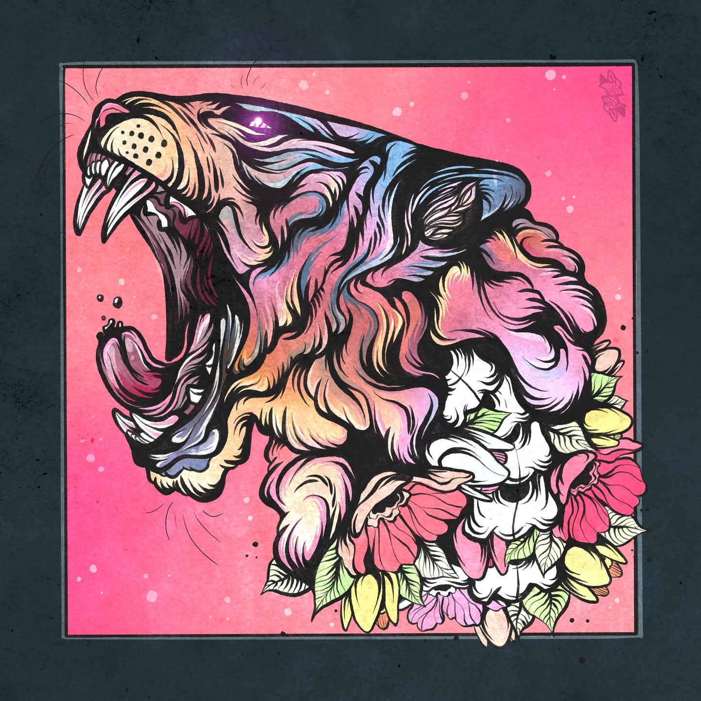 Burst - Digital Print 5x5