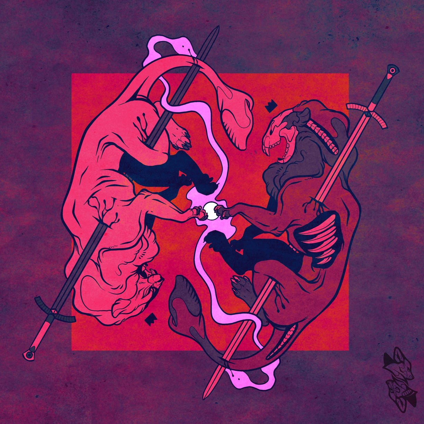 Fallen King - Digital Print 5x5