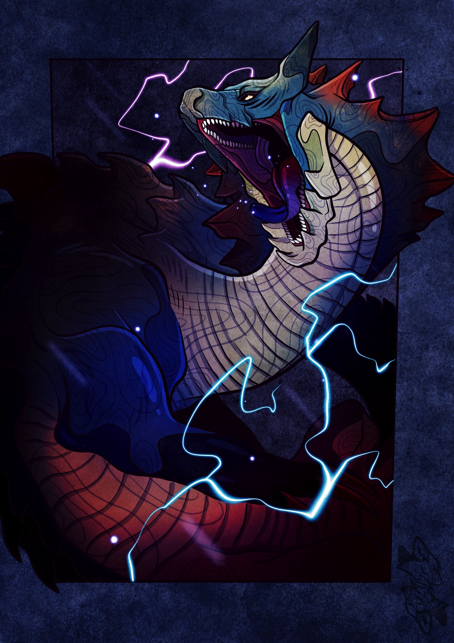 Lagiacrus - Digital Print (A4)
