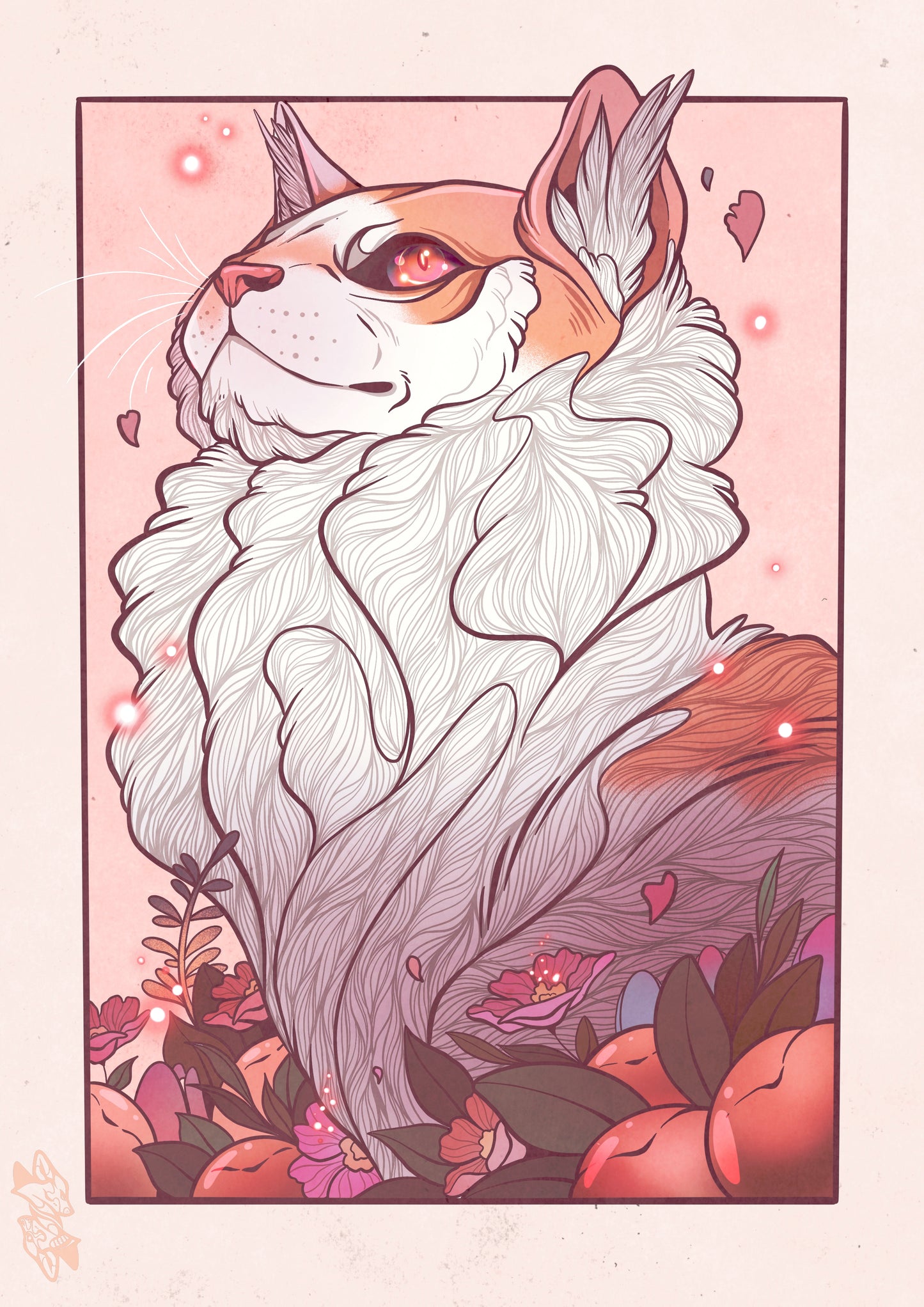 Peaches - Digital Print (A4)