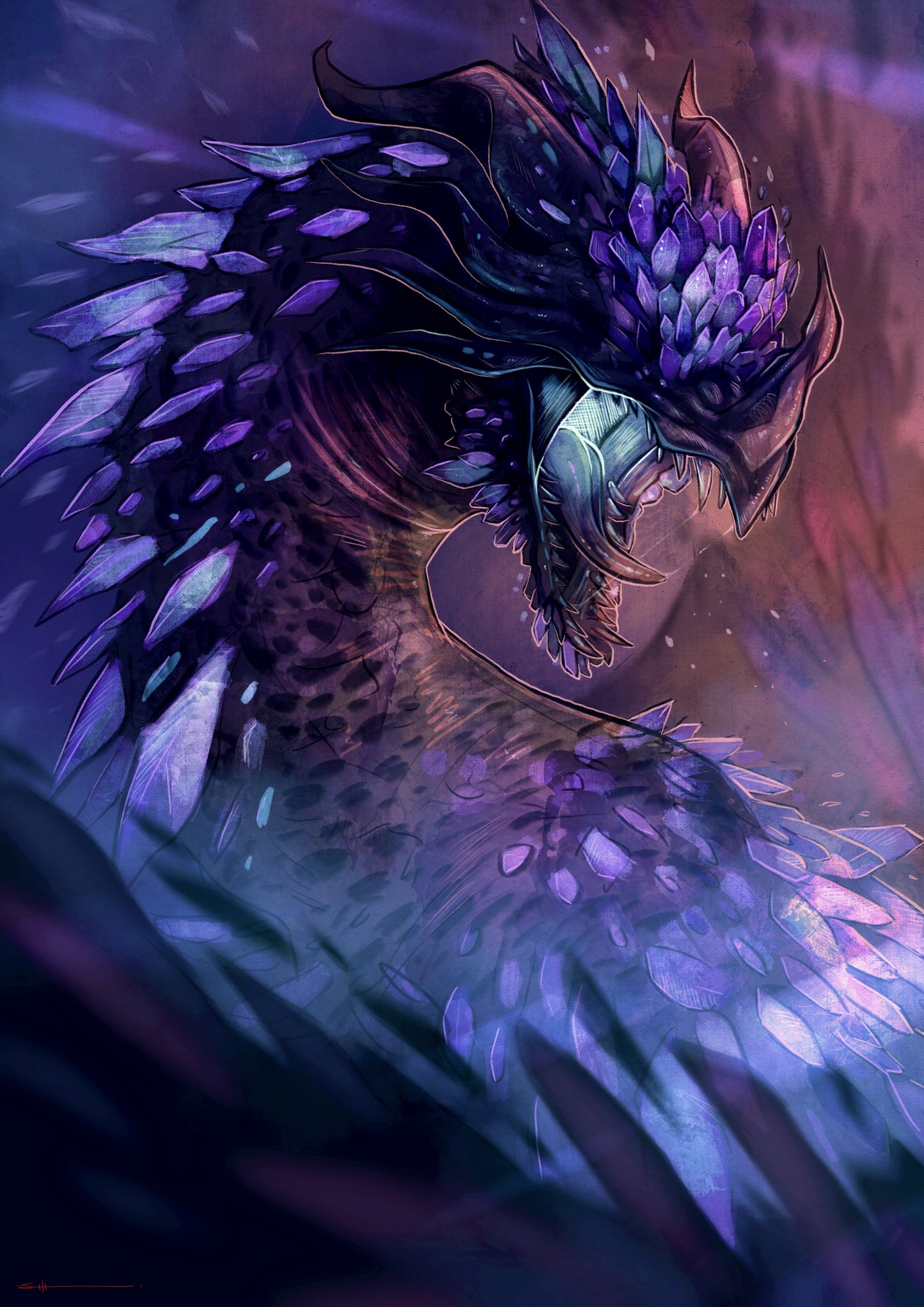 Glintstone Dragon - Digital Print (A4)