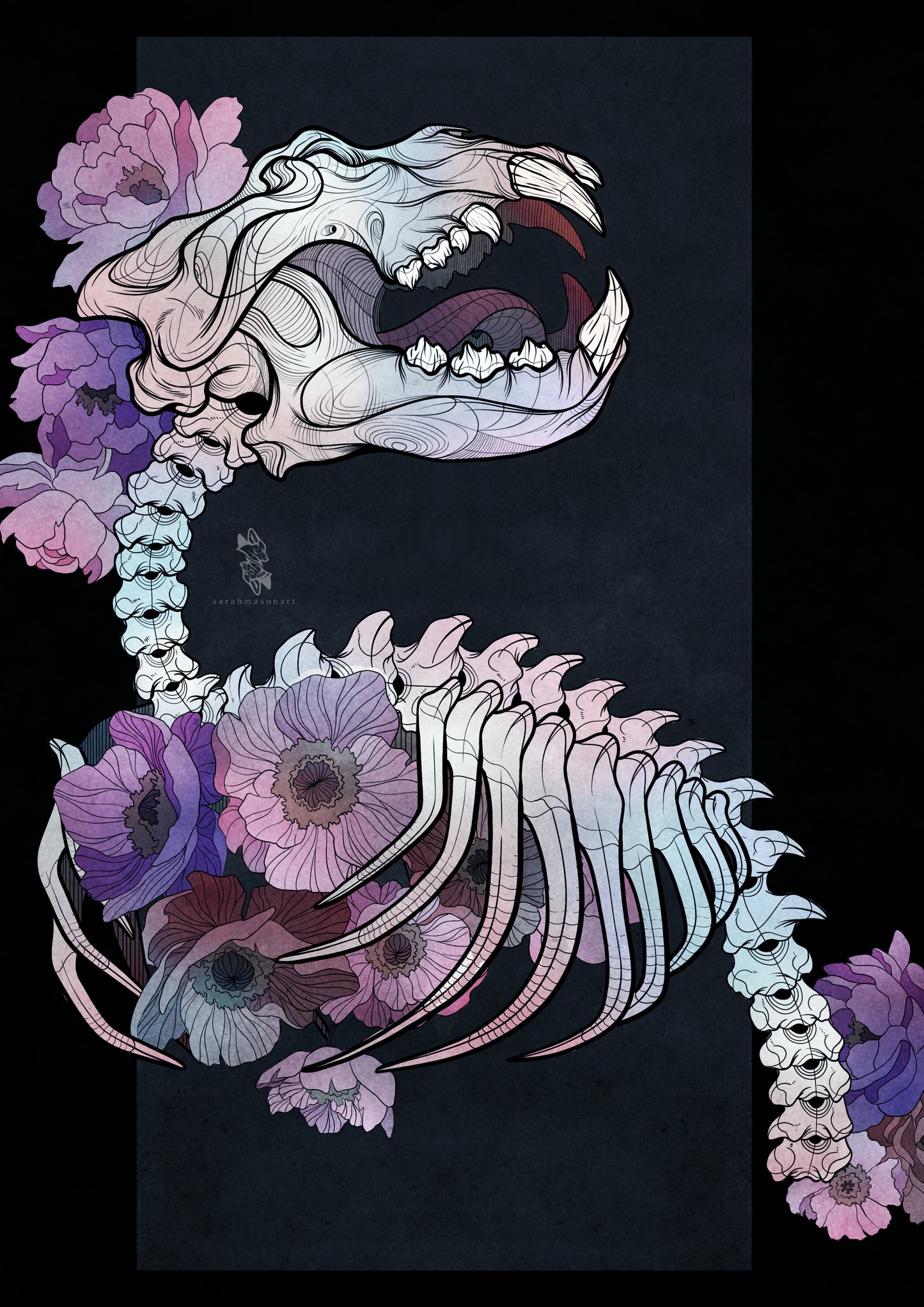 Bone Bloom - Digital Print (A4)
